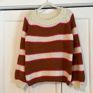 Listicle Striped Cozy Sweater